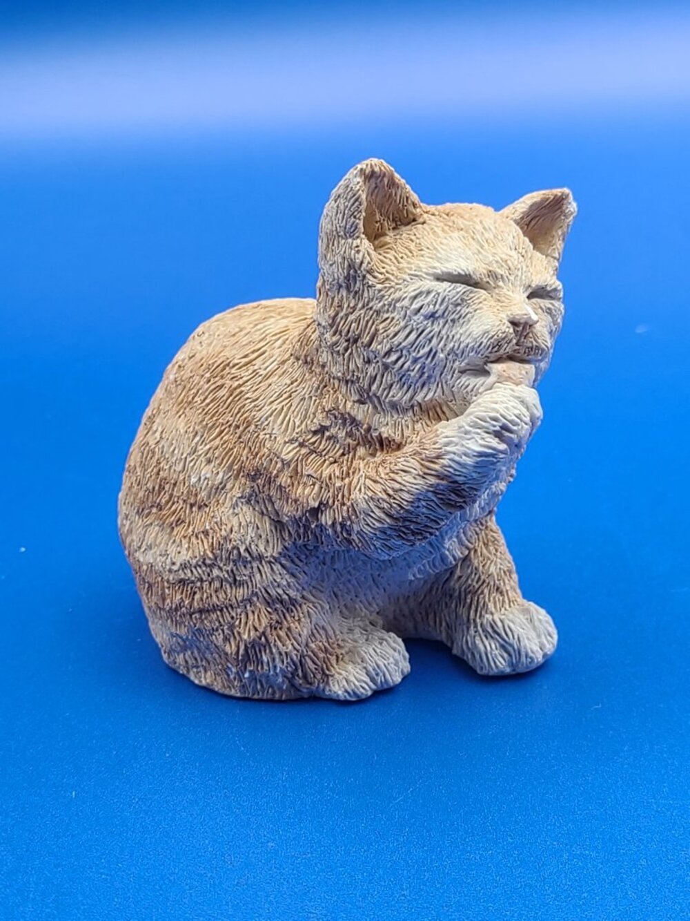 BUNDLE ADD-ON Orange Tabby Resin Figurine AS IS Chip on Nose